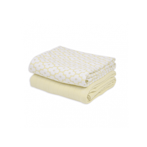 Lodger Tetradoeken 110x110 2-pack Solid Matcha Butter
