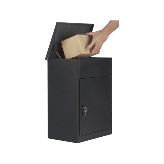 Practo Home Pakketbrievenbus Victoria 42x30x20cm Mat Zwart