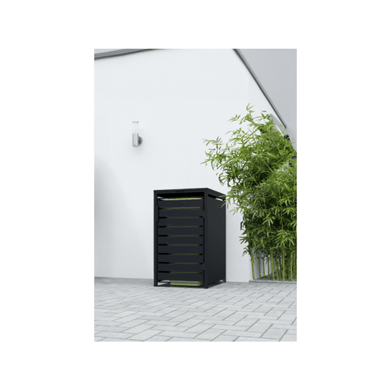 Practo Garden Containerberging Enkel 116x68x80cm Mat Zwart