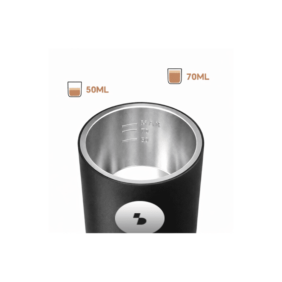 Beper Espressomachine Draagbaar & Oplaadbaar 80ml Zwart