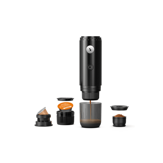 Beper Espressomachine Draagbaar & Oplaadbaar 80ml Zwart