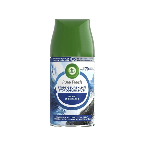 Airwick Luchtverfrisser Navulling Freshmatic Pure Fresh Zeemist 250ml