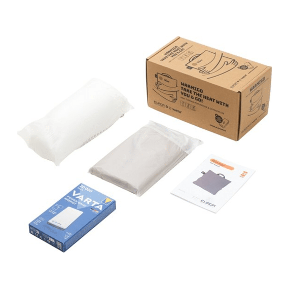 Eurom Warmigo Warmtekussen Incl Varta Powerbank Grijs