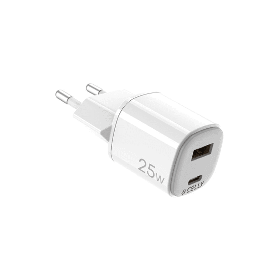 Celly Thuislader Usb-a  + Usb-c 25w