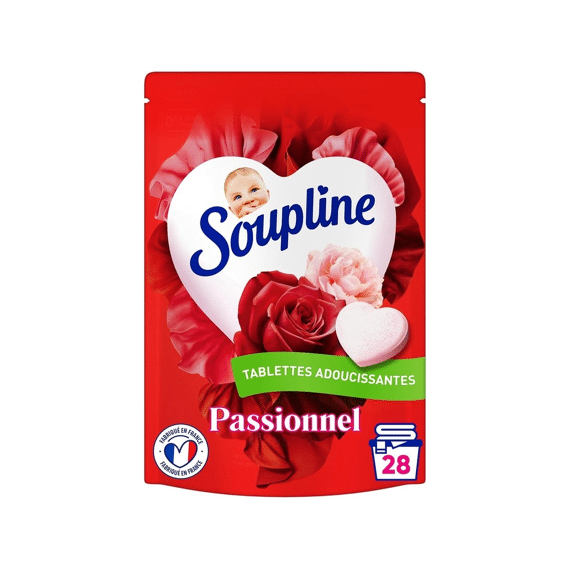 Soupline Wasverzachter Tabs Passion Roos & Pioenroos 28x12gr