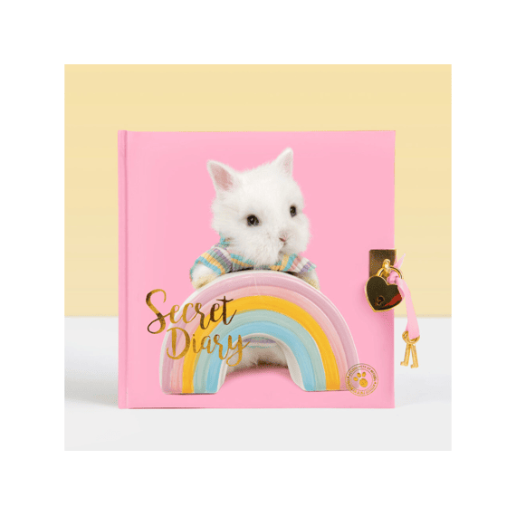 Studio Pets Puffy Dagboek Met Slot Bunny