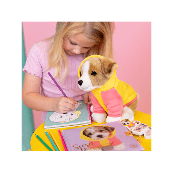 Studio Pets Puffy Dagboek Met Slot Puppy