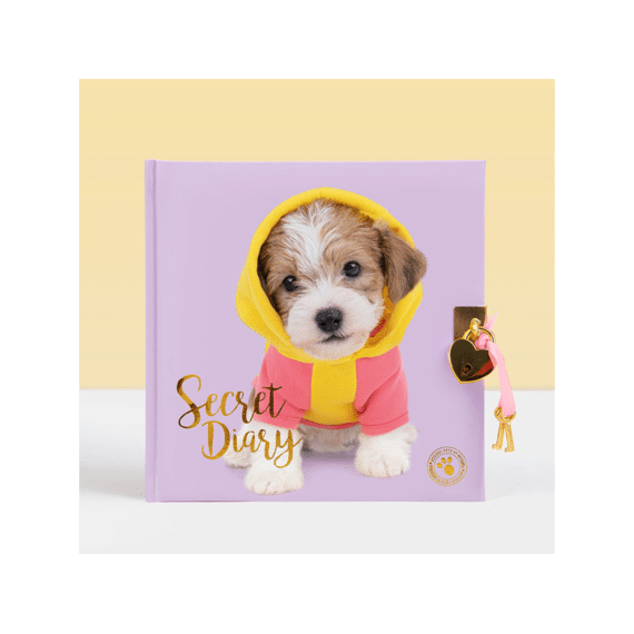 Studio Pets Puffy Dagboek Met Slot Puppy