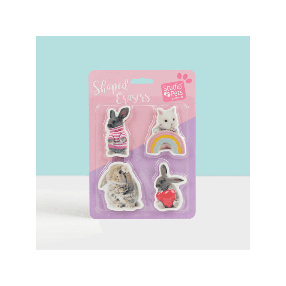 Studio Pets Gommen 4 Stuk Bunny