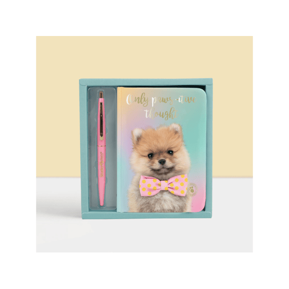 Studio Pets Notitieboekje A6 Met Pen Puppy Pomeriaan Pompom