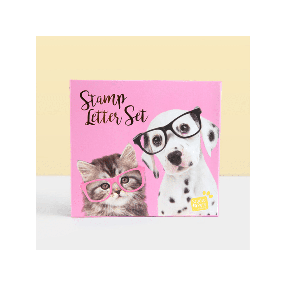 Studio Pets Stempelset Met Briefpapier En Stickers Puppy En Kitten