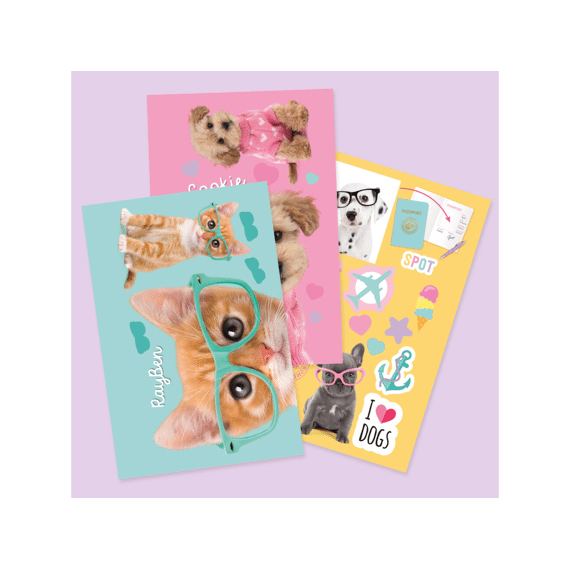 Studio Pets Stickerboek En Paspoort Voor Knuffels Large