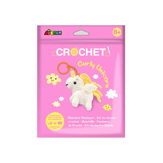 Avenir Haakset Sleutelhanger Curly Unicorn