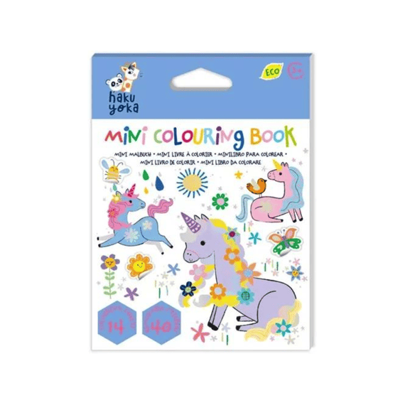 Haku Yoka Mini Kleurboek Eenhoorn