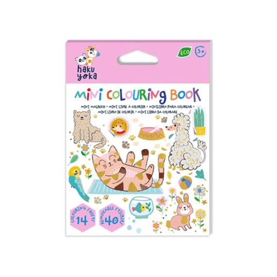 Haku Yoka Mini Kleurboek Huisdieren