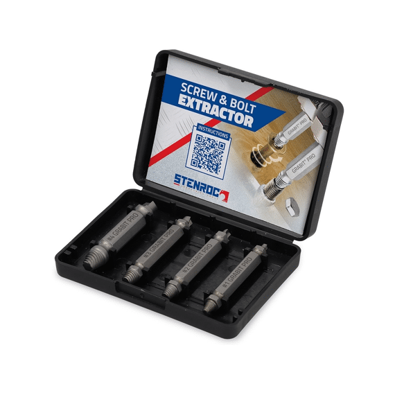 Stenroc Schroef- En Boutenverwijderingsset 4 Delig