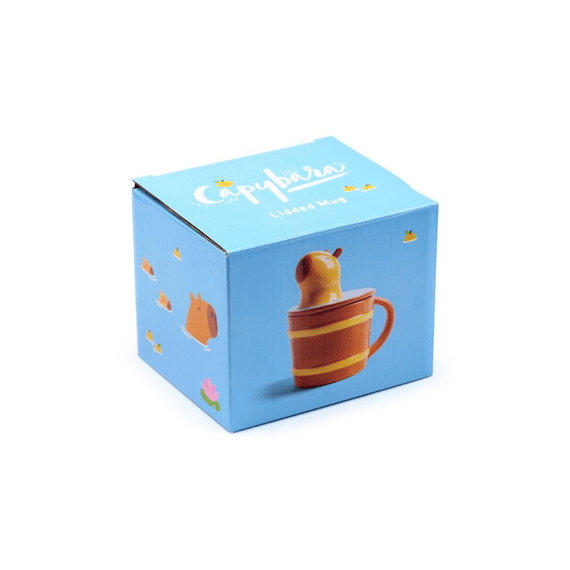 Keramische Mok Met Deksel Capybara