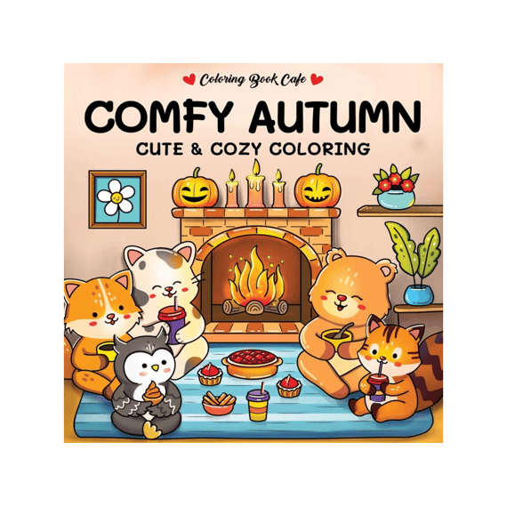 Comfy Autumn Cute & Cozy Colouring