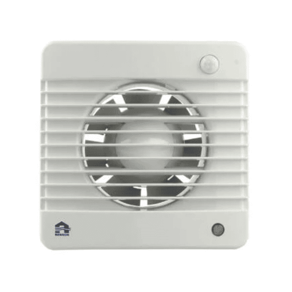 Mechanische Ventilator Met Timer & Bewegingssensor 7502m Dia 125 Wit