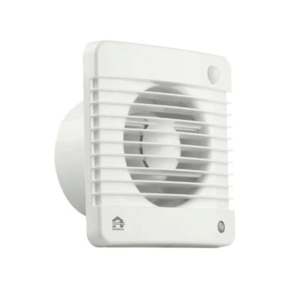 Mechanische Ventilator Met Timer & Bewegingssensor 7502m Dia 125 Wit