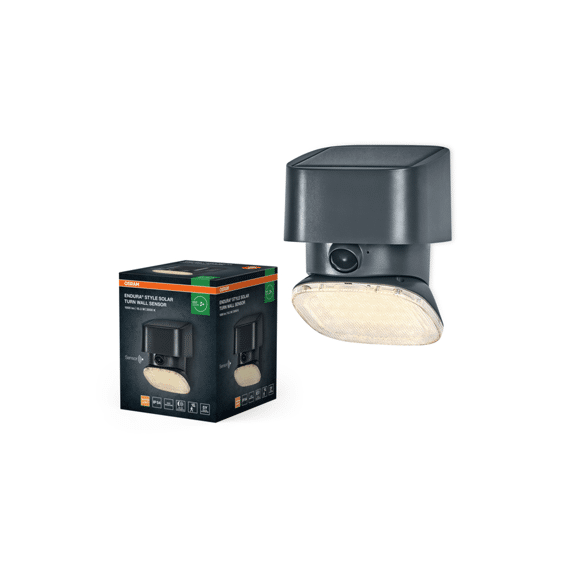 Endure Sol Turn Wall Sensor Ip54 Dark Grey