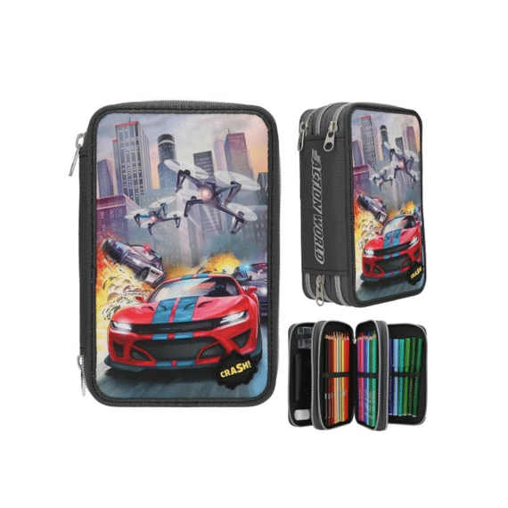 Action World 3-vaks Gevulde Etui