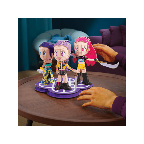 4d Build K-pop Demon Hunters Huntrix Chibi Set