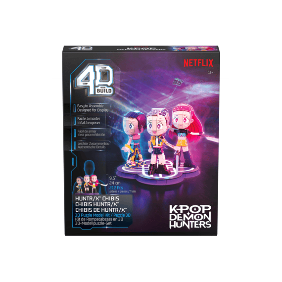 4d Build K-pop Demon Hunters Huntrix Chibi Set