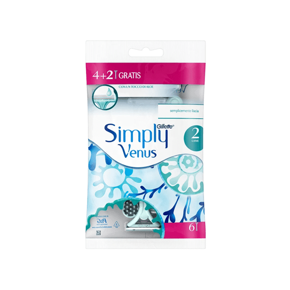 Gillette Simply Venus Scheermesjes 4+2