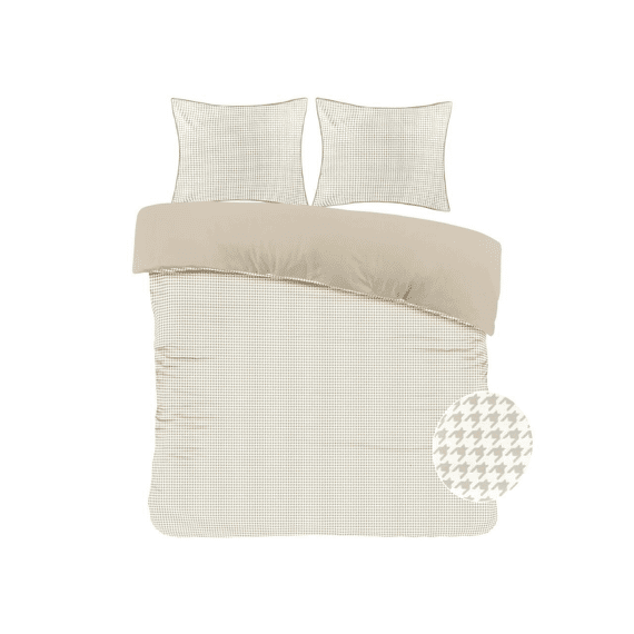 Dekbedovertrek Joep 200x200/220cm Zand