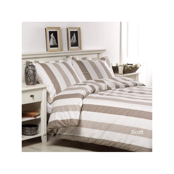 Dekbedovertrek Scott 200x200/220cm Zand