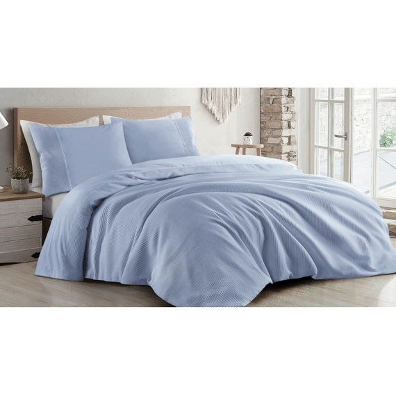 Dekbedovertrek Mendoza 240x200/220cm Lichtblauw