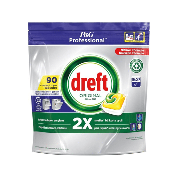 Dreft Vaatwas Tabs Professional Original Citroen 100 stuks