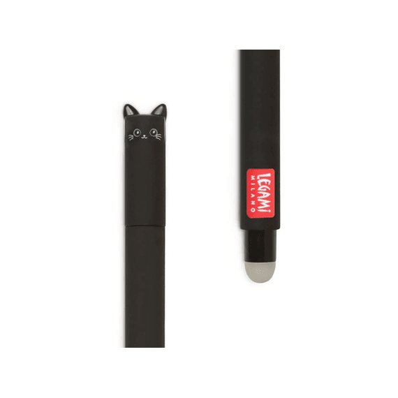 Legami Uitwisbare Gelpen Zwart Kitty