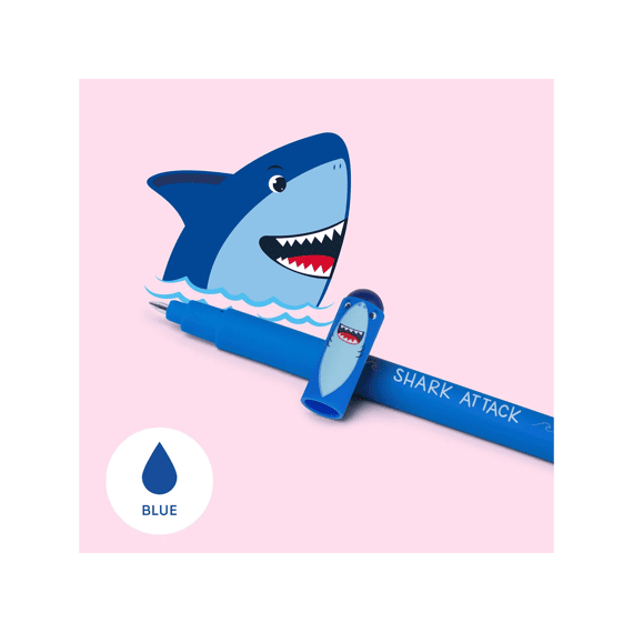 Legami Uitwisbare Gelpen Blauw Shark