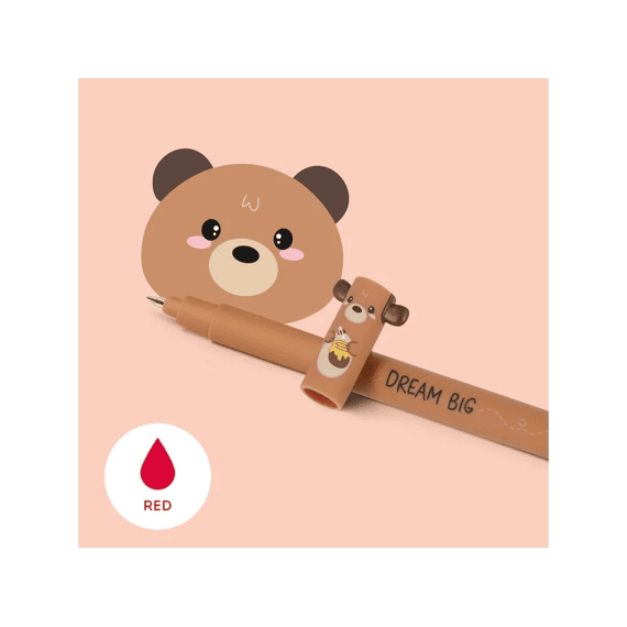 Legami Uitwisbare Gelpen Rood Teddy Bear