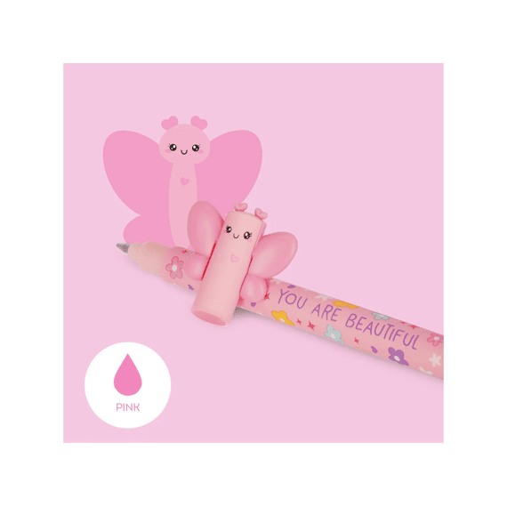 Legami Uitwisbare Gelpen Roze Vlinder