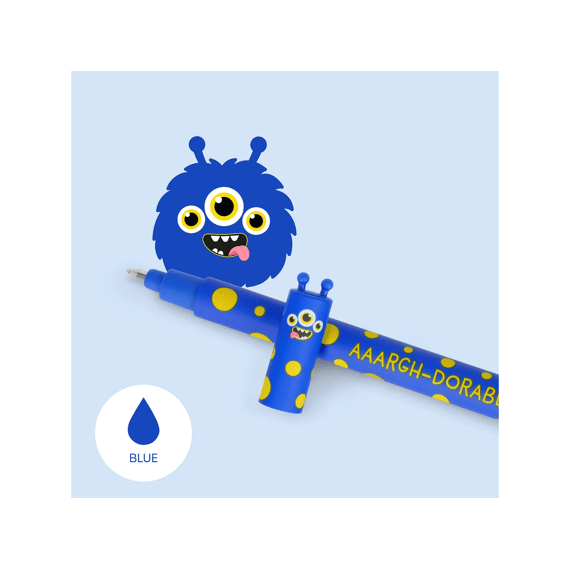 Legami Uitwisbare Gelpen Blauw Monster