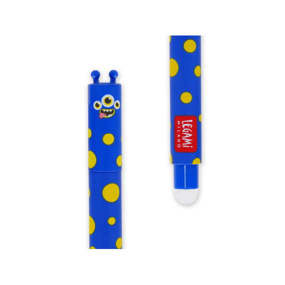 Legami Uitwisbare Gelpen Blauw Monster