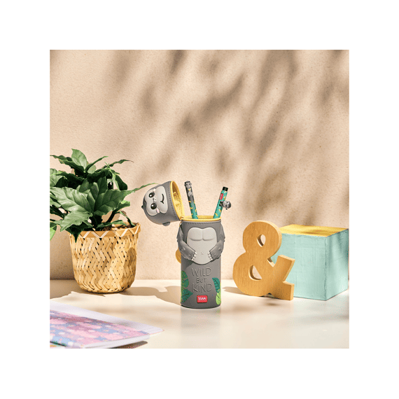 Legami Pencil Case 2in1 Kawaii Soft Silicone Secret