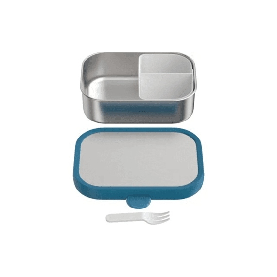 Mepal Rvs Bento Lunchbox & Vorkje Campus C Blue