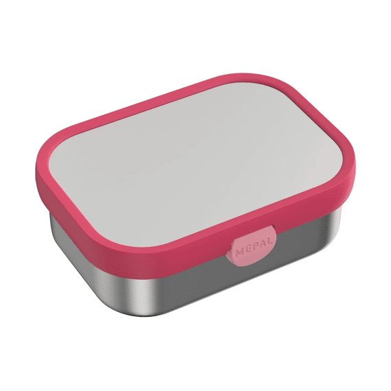 Mepal Rvs Bento Lunchbox & Vorkje Campus C Pink
