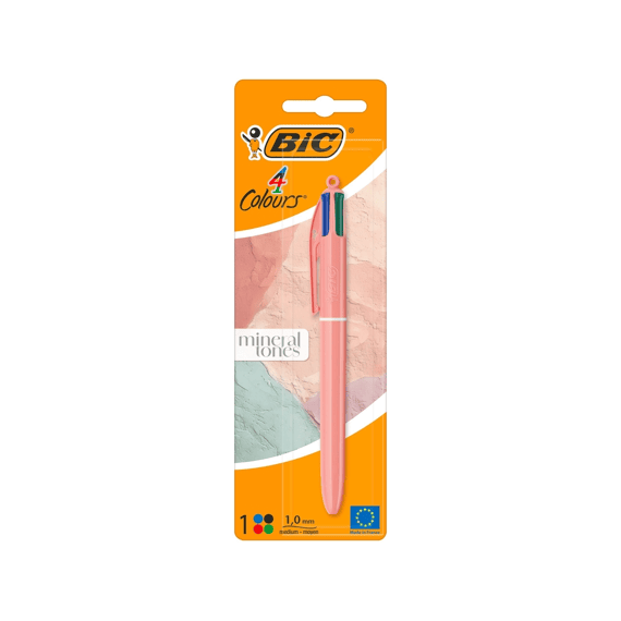 Bic 4 Kleurenbalpen Mineral Tones Op Blister