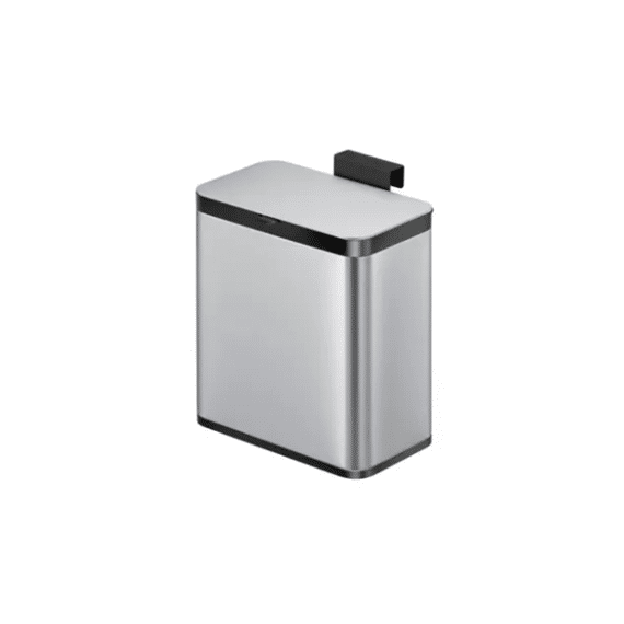 Eko Puro S Food Afvalbak 7 Liter Mat Rvs, Zwart 26,2x16,2x30,2