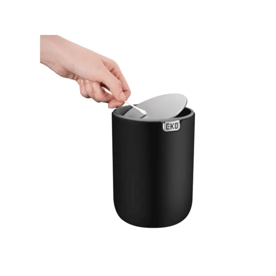 Eko Fandy 2 Tafelafvalbak 2,2 Liter Zwart 14,1x14,1x19,3