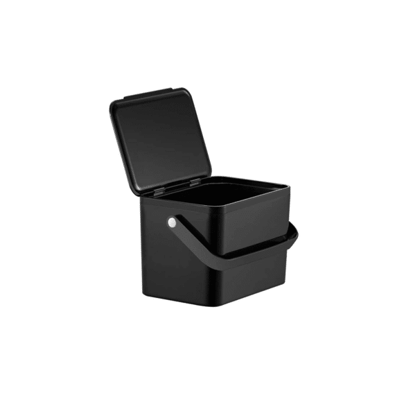 Eko Deco Afvalbak 4 Liter Zwart 24,4x17,0x16,0