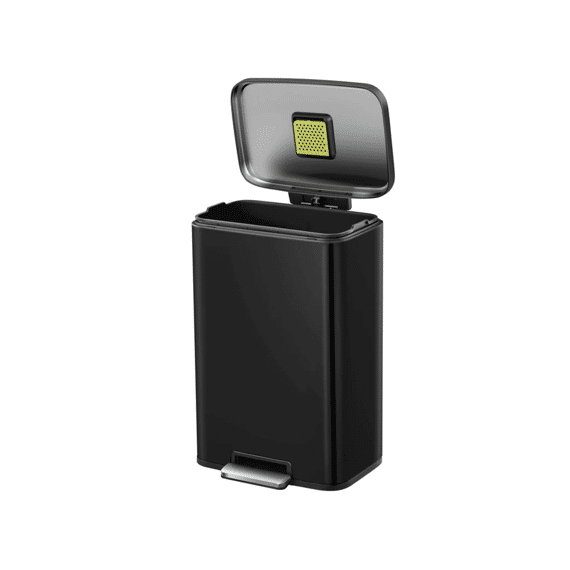 Eko Madison Pedaalemmer 50 Liter Mat Zwart 39x47x69