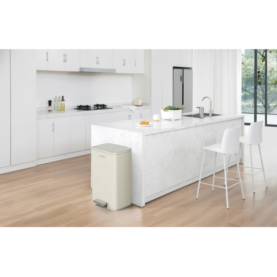 Eko Marina Pedaalemmer 50 Liter Crème Wit 38,0x47,0x70,0