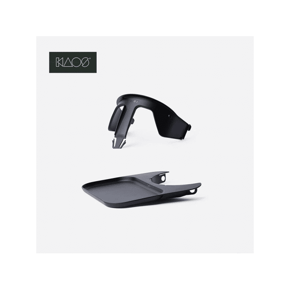 Kaos Klapp Set Beugel + Tablet Gerecycled Kunststof Charcoal Black.