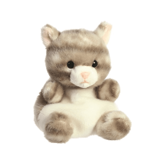 Palm Pals Knuffel Grijze Kat 13cm
